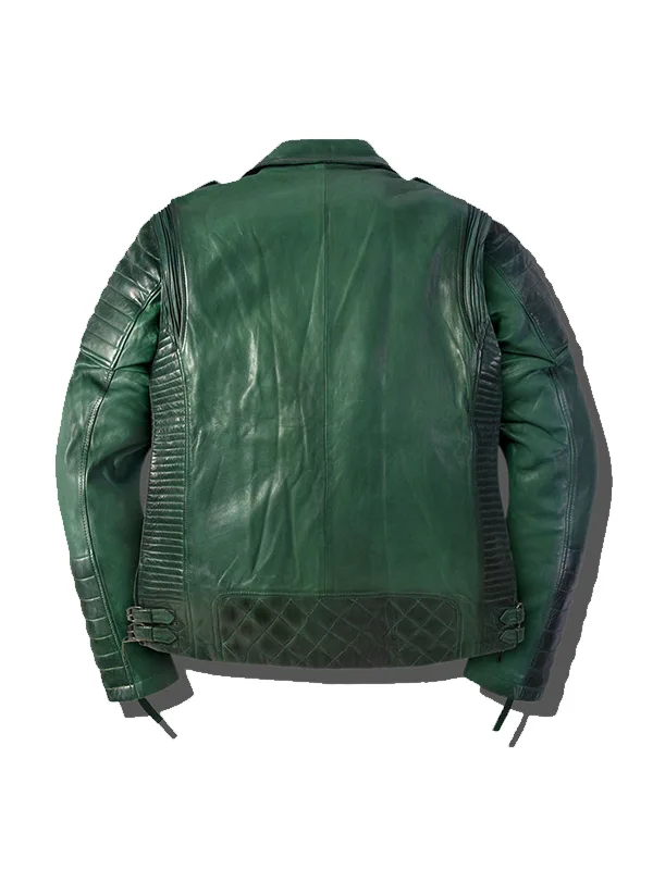 Outlaw-Burnt-Green-Leather-Jacket-Back