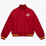 Red-Atlanta-Hawks-Satin-Full-Zip-Jacket