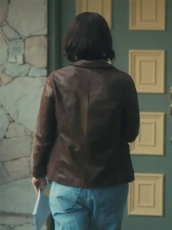 Riley-Keough-TV-Series-Under-The-Bridge-Rebecca-Godfrey-Brown-Leather-Jacket.