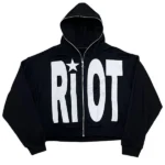 Riot-Black-Zip-Up-Hoodie