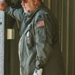 Russell-Crowe-Land-of-Bad-2024-Eddie-Grimm-Green-Cotton-Jacket