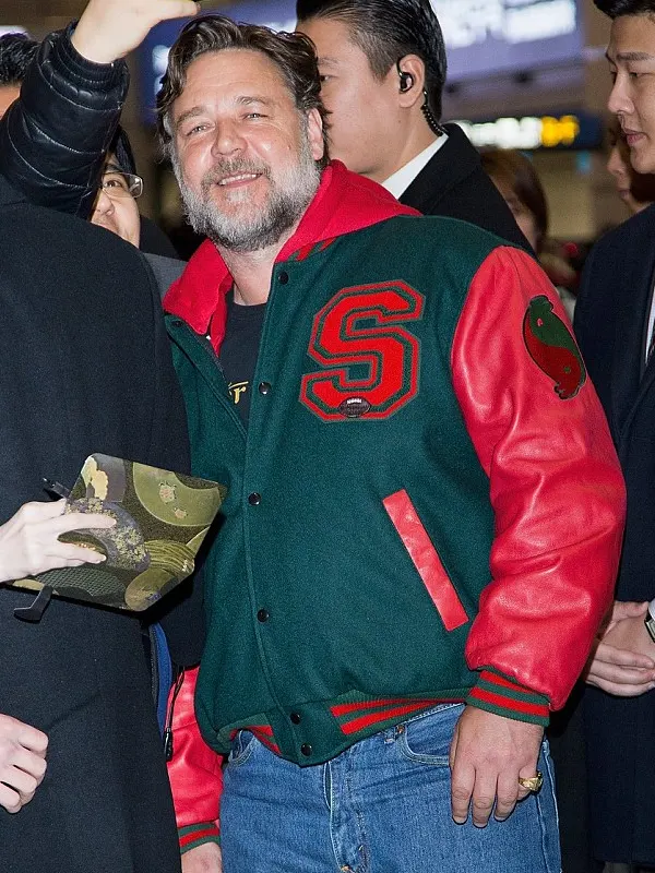 Russell-Crowe-Red-Varsity-Jacket