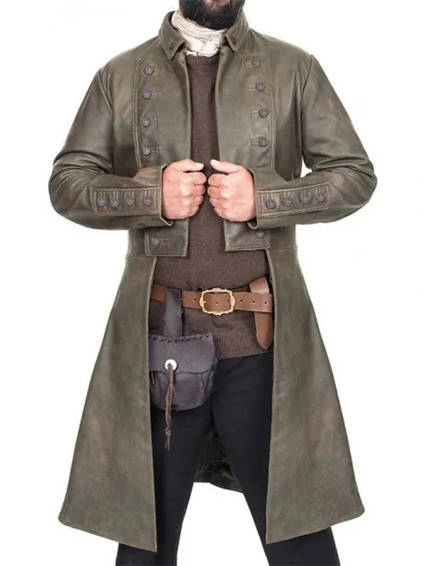 Sam-Heughan-TV-Series-Outlander-Jamie-Fraser-Trench-Coat