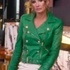 Selling-Sunset-Season-8-Nicole-Young-Green-Leather-Jacket
