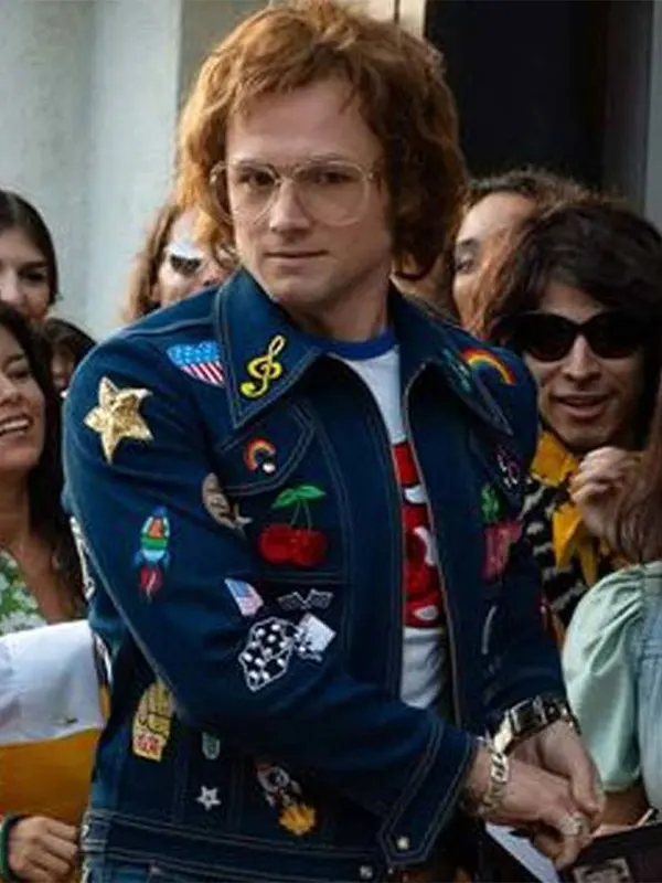 Taron-Egerton-Rocketman-Elton-John-Denim-blue-Jacket