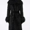Taylor-Swift-Charlotte-Simone-Black-Faux-Fur-Coat