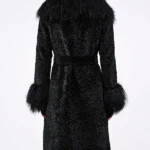 Taylor-Swift-Charlotte-Simone-Black-Faux-Fur-Coat