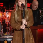 The Kelly Clarkson Show Kelly Suede Coat