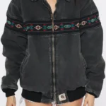 Vintage-90s-Carhartt-Aztec-Southwestern-Bomber-Jacket