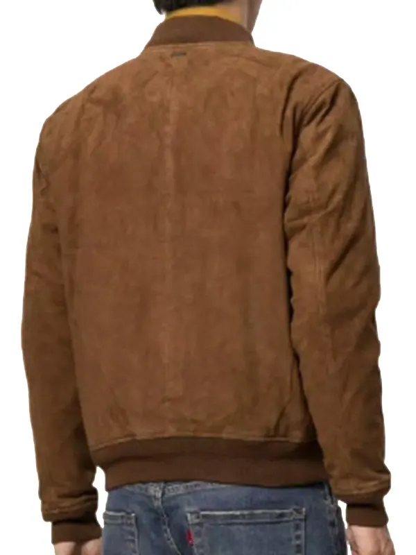 Vintage-Brown-Suede-Leather-Bomber-Jacket-Back