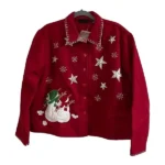 Vintage-Style-Red-Snowman-Christmas-Wool-Jacket