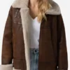 Women-B3-Bomber-Shearling-Brown-Leather-Jacket