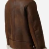 Women-B3-Bomber-Shearling-Brown-Leather-Jacket-Back