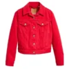 Women-Casual-Style-Red-Trucker-Jacket