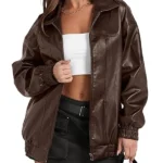 Women-Faux-Oversized-Brown-Leather-Jacket.