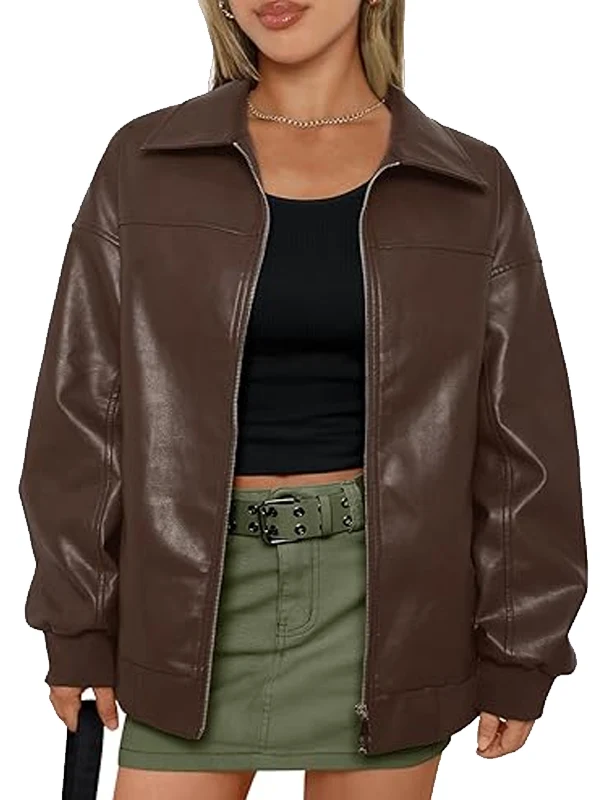 Women-Faux-Oversized-Motorcycle-Bomber-Leather-Jacket.