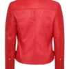 Women-Stylish-Red-Leather-Biker-Jacket-Back