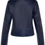 Women-Vintage-Navy-Blue-Leather-Biker-Jacket-Back