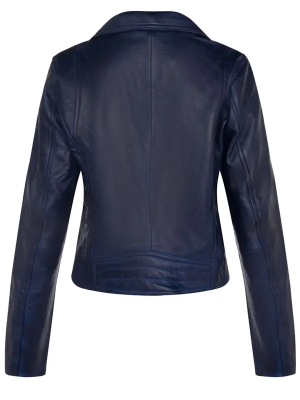 Women-Vintage-Navy-Blue-Leather-Biker-Jacket-Back
