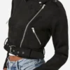 Womens-Black-Cropped-Suede-Moto-Leather-Jacket