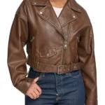 Womens-Cropped-Moto-Brown-Faux-Leather-Jacket.
