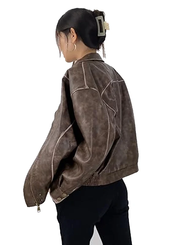 Womens-Fall-Distressed-Faux-Motorcycle-Leather-Jacket.