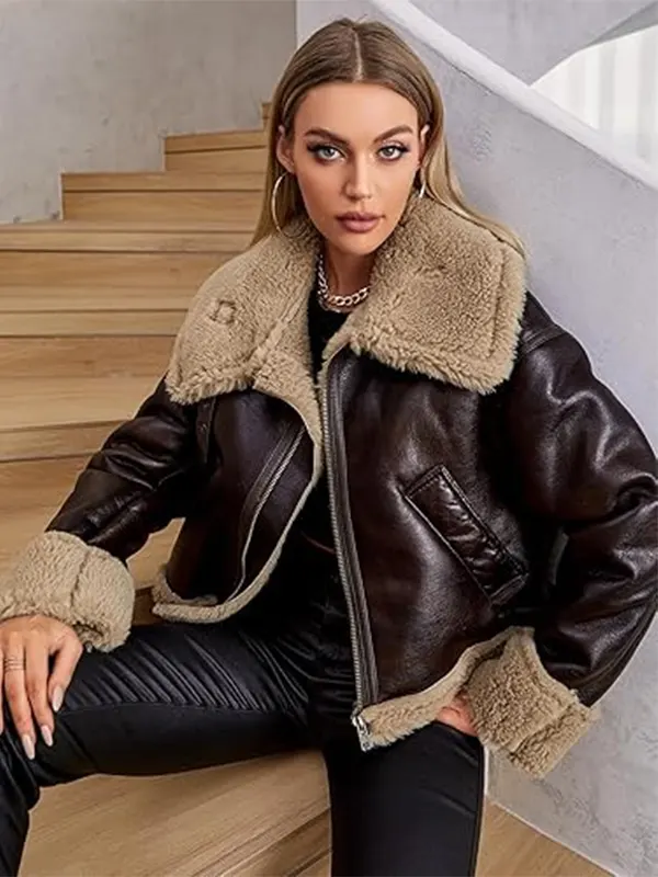 Womens-Lamb-Motorcycle-brown-Leather-Jacket