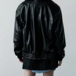 Womens-Long-Sleeve-Zip-Up-Casual-Bomber-Motorcycle-Biker-Faux-Leather-Jacket