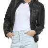 Womens-Motocross-Racer-Black-Jacket