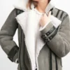 Womens-Shearling-Grey-Motorcycle-Jacket