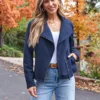 Womens-Suede-Faux-Blue-Jacket.