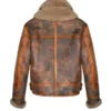 Womens-Vintage-Leather-Shearling-Jacket-Back