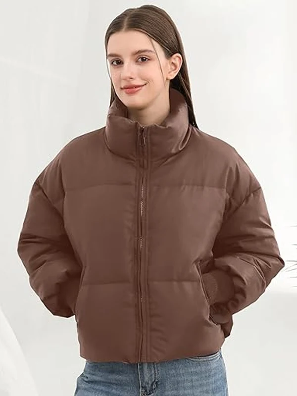 Womens-Winter-Cropped-Puffer-Jacket