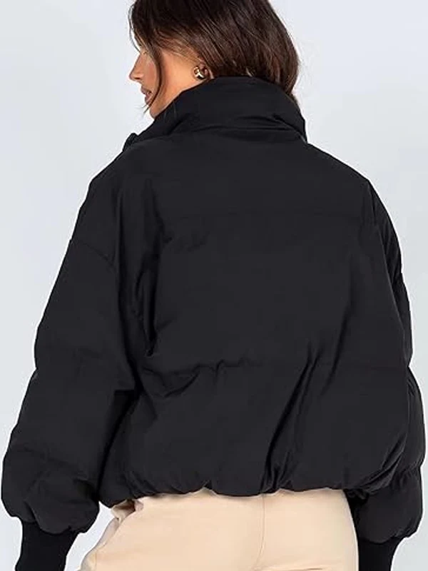 Womens-Winter-Cropped-Puffer-Short-Warm-Quilted-Jacket