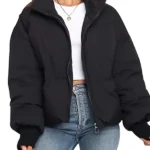 Womens-Winter-Cropped-Short-Warm-Quilted-Puffer-Jacket