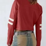 Womens-Zip-Up-Stand-Collar-Cropped-Faux-Leather-Jacket