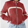 Womens-Zip-Up-Stand-Collar-Cropped-Leather-Jacket