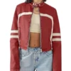 Womens-Zip-Up-Stand-Collar-Cropped-Red-Faux-Leather-Jacket