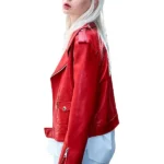Womens-Zipper-Motorcycle-red-Leather-Jacket