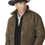 Yellowstone S05 John Dutton Brown Quilted Jacket