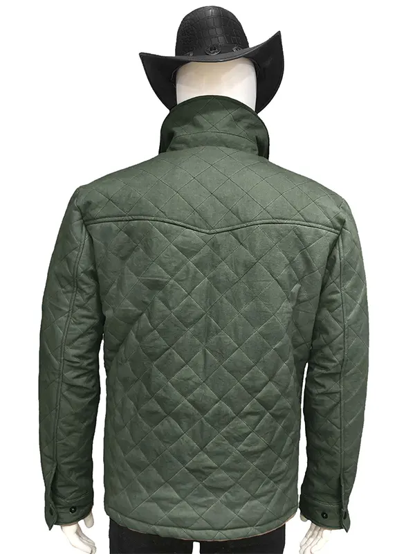 Yellowstone-SO4-John-Dutton-Green-Quilted-Jacket