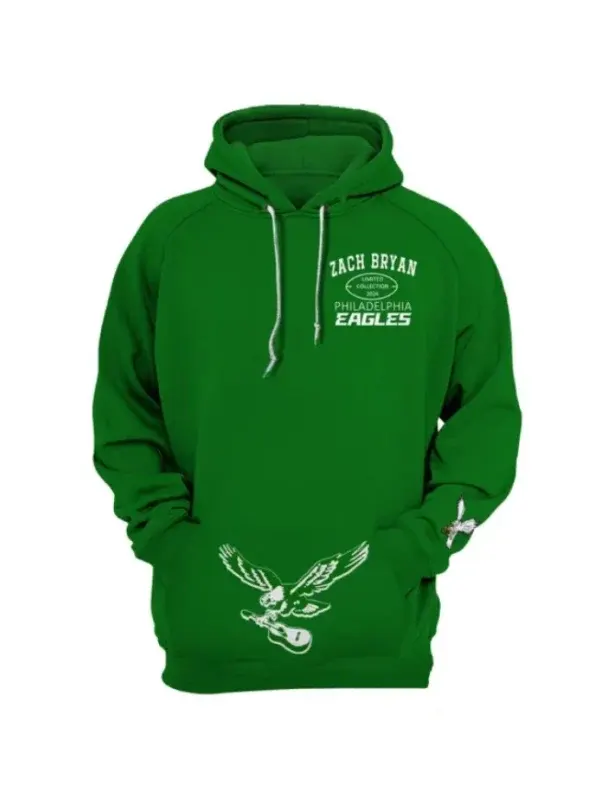 Zach-Bryan-Eagles-green-Hoodie