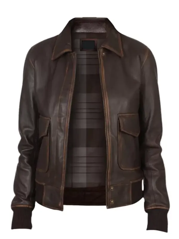 A-2 Brown Leather Jacket