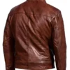 Cafe Racer Retro Brown Leather Jacket