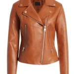 Womens Real Brown Leather Jacket