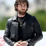 28 Years Later Aaron Taylor Johnson Black Leather Jacket
