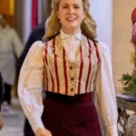 A Newport Christmas Ginna Claire Mason Striped Vest front