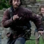 Aaron Taylor Johnson 28 Years Later Maroon Cotton Jacket