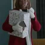 Aleta Myles Christmas On Duty Red Hooded Coat