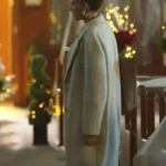 Alicia Josipovic Christmas in Midnight White Coat